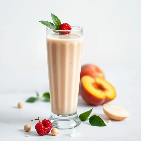 Smoothie Énergisant à la Pêche et au Lait de Macadamia