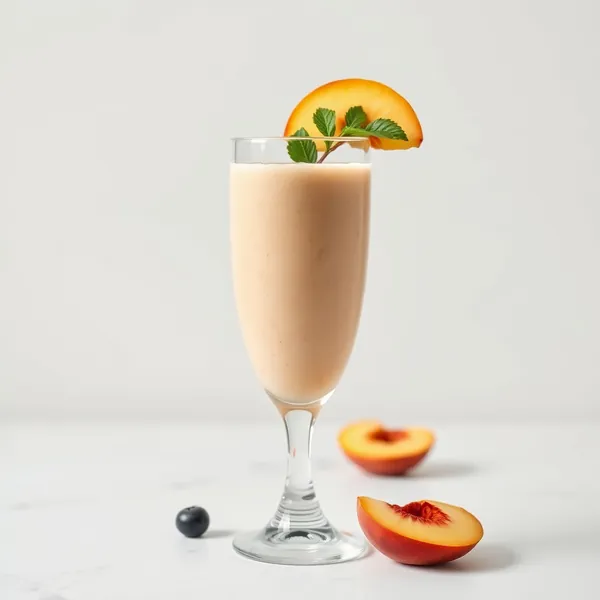 Energisierender Pfirsich-Protein-Smoothie