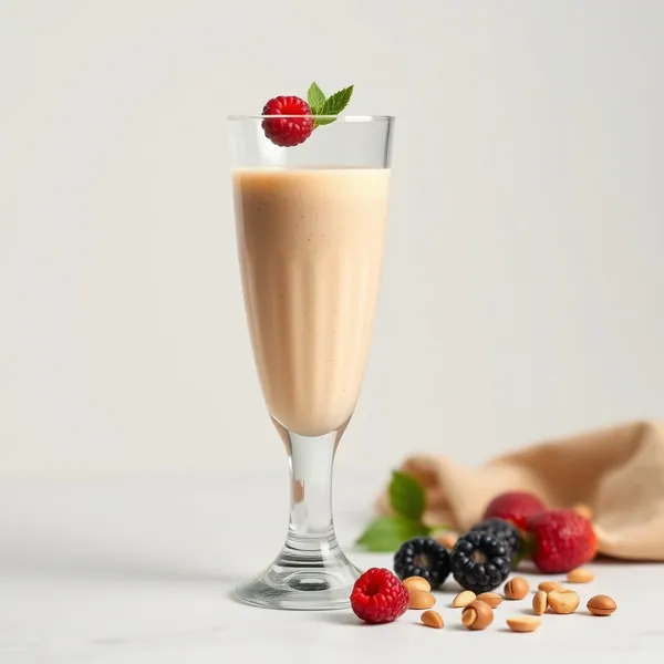 Smoothie Energizzante con Burro di Arachidi e Latte di Nocciole
