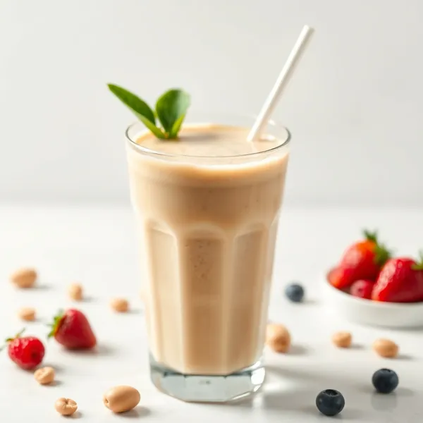 Smoothie Energizzante al Burro di Arachidi e Latte di Macadamia