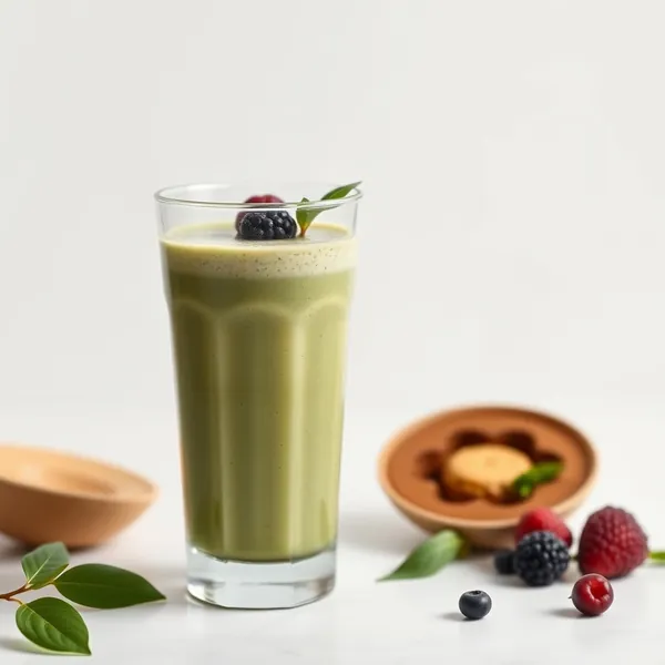 Smoothie Énergisant au Beurre de Cacahuète et Thé Matcha