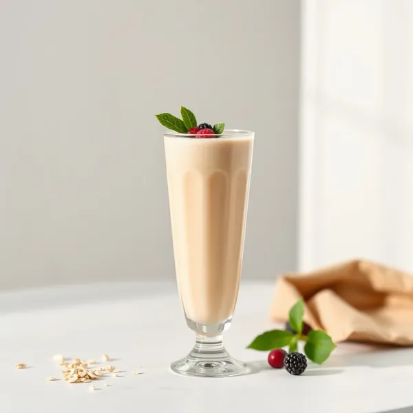 Smoothie Energizzante al Burro di Arachidi e Latte di Avena