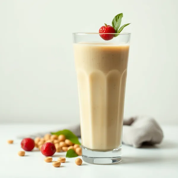 Smoothie Energizzante al Burro di Arachidi e Latte di Piselli