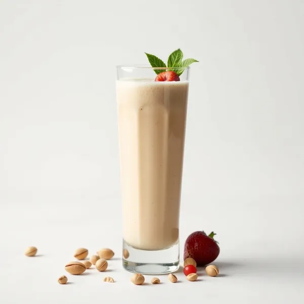 Energy Boosting Peanut Butter Pistachio Milk Smoothie