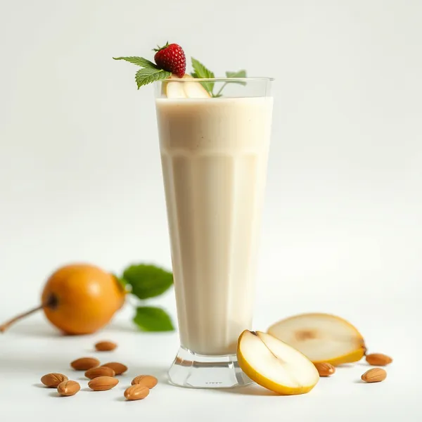 Energie Steigernder Birnen-Mandelmilch-Smoothie