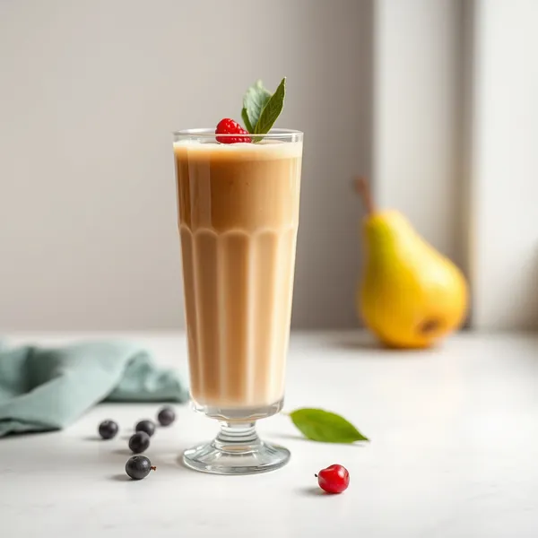 Batido Energizante de Pera com Café Frio