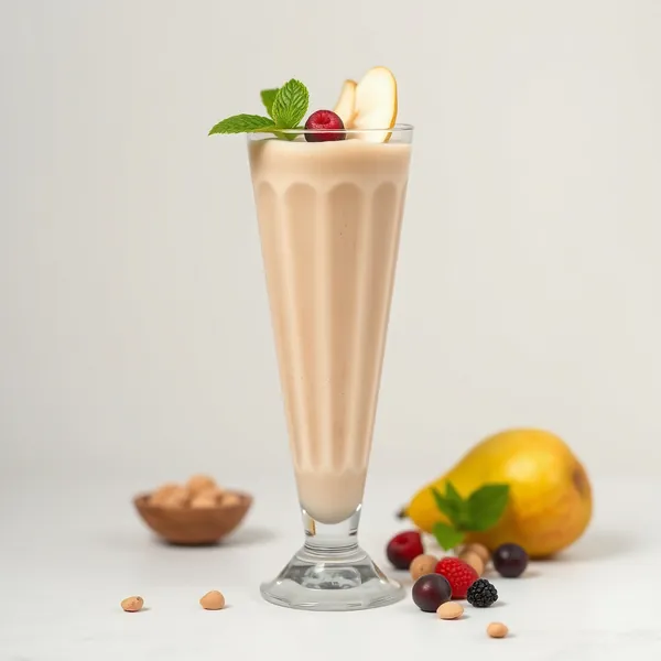 Smoothie Energizante de Pera e Leite de Avelã