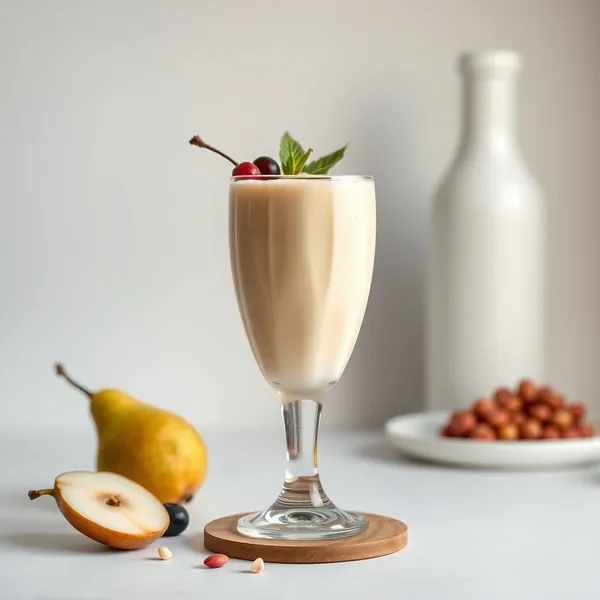 Energy Boosting Pear Macadamia Milk Smoothie