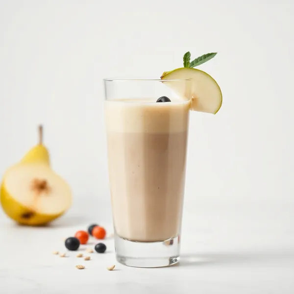 Batido Energizante de Pera e Leite de Espelta
