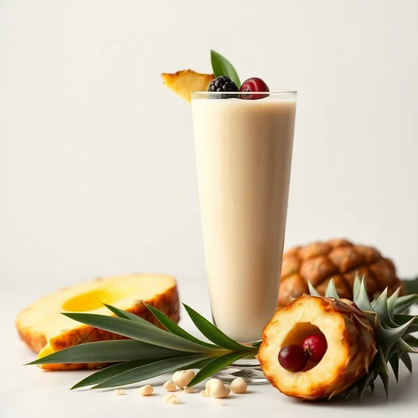 Smoothie Énergisant à l'Ananas et au Lait de Cajou