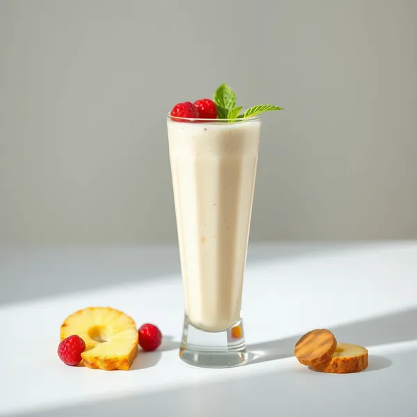 Smoothie Energizante de Abacaxi e Iogurte Grego