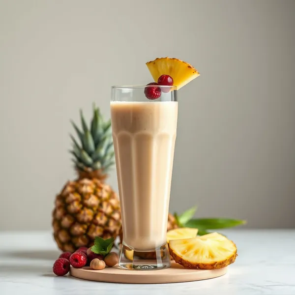 Energy-Boosting Pineapple Hazelnut Milk Smoothie