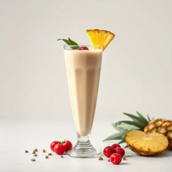Energy Boosting Pineapple Hemp Milk Smoothie