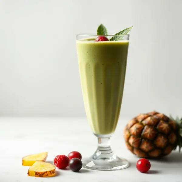 Batido Energizante de Té Verde Matcha y Piña