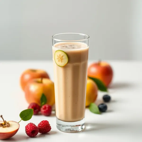 Energy Boosting Protein Powder Apple Juice Smoothie