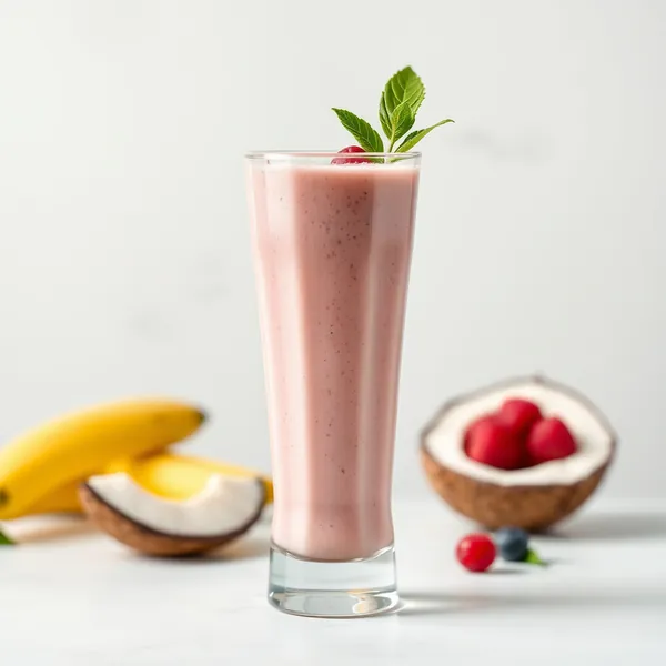Batido Energizante de Proteína con Agua de Coco