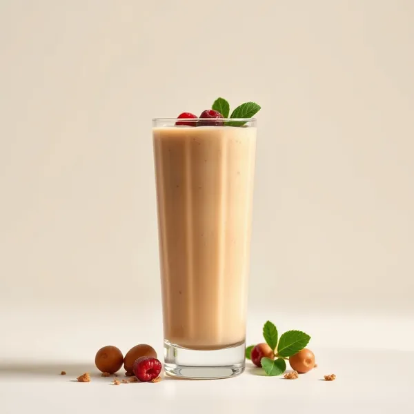 Smoothie Énergisant au Lait de Noisette et Protéine