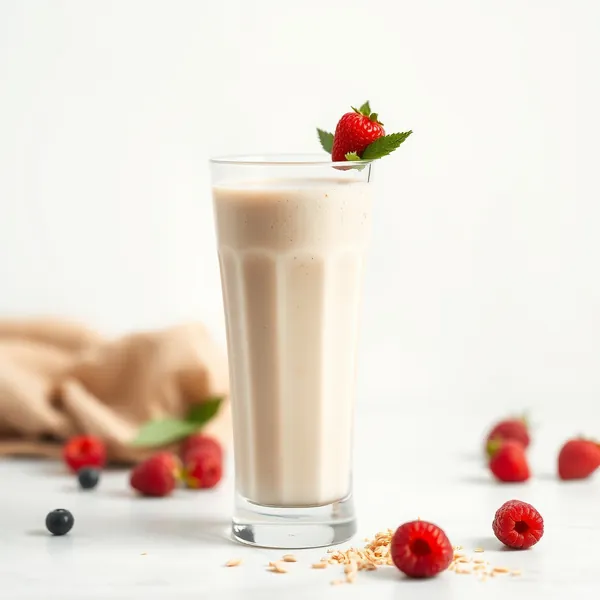 Smoothie Énergisant au Lait de Cannabis avec Protéine