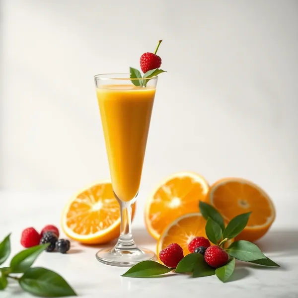 Smoothie Energizante de Suco de Laranja com Proteína