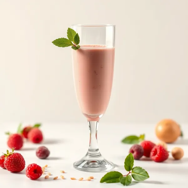 Smoothie Énergisant à la Framboise et à la Noisette