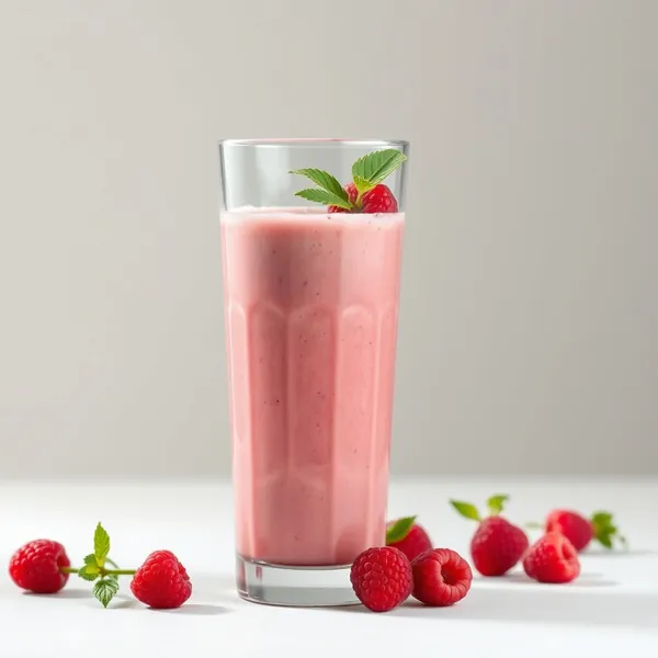 Smoothie Energisant au Kefir de Framboise
