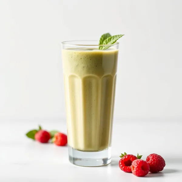 Smoothie Energizante de Framboesa e Matcha