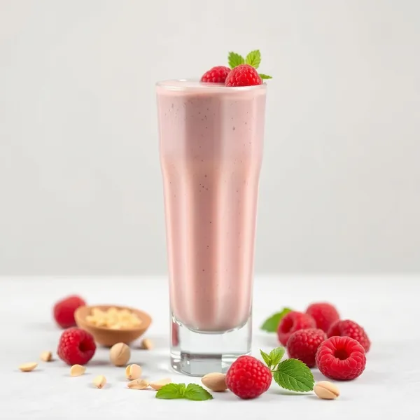 Smoothie Énergisant à la Framboise et Pistache
