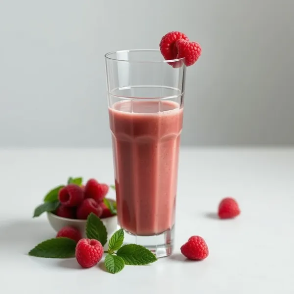 Energy Boosting Raspberry Protein Shake Smoothie