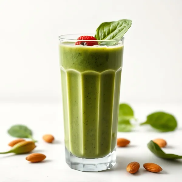 Energy Boosting Spinach Almond Milk Smoothie