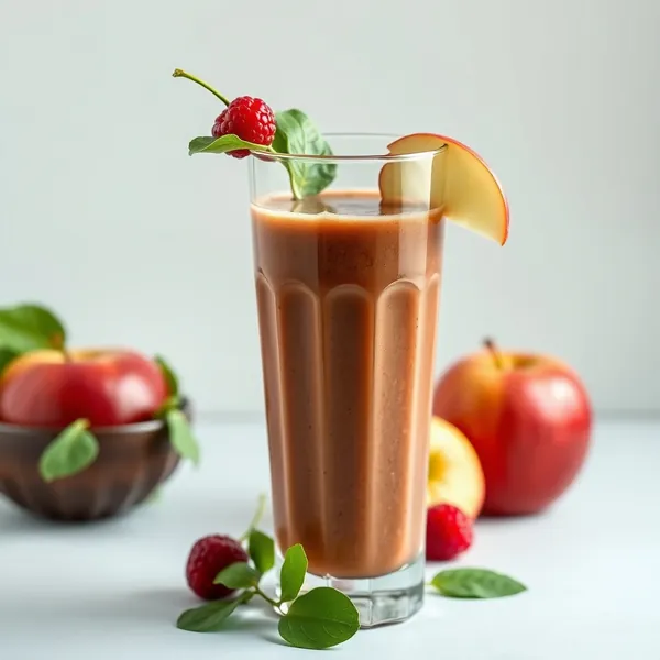 Smoothie Energizante de Suco de Maçã e Espinafre
