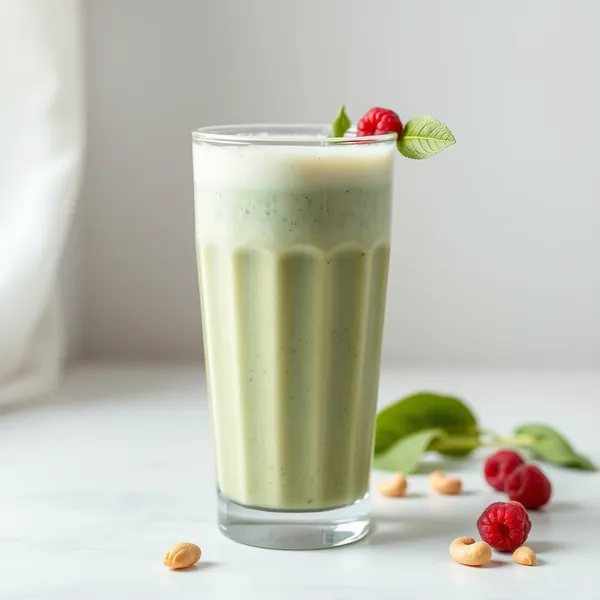 Energy Boosting Spinach Cashew Milk Smoothie
