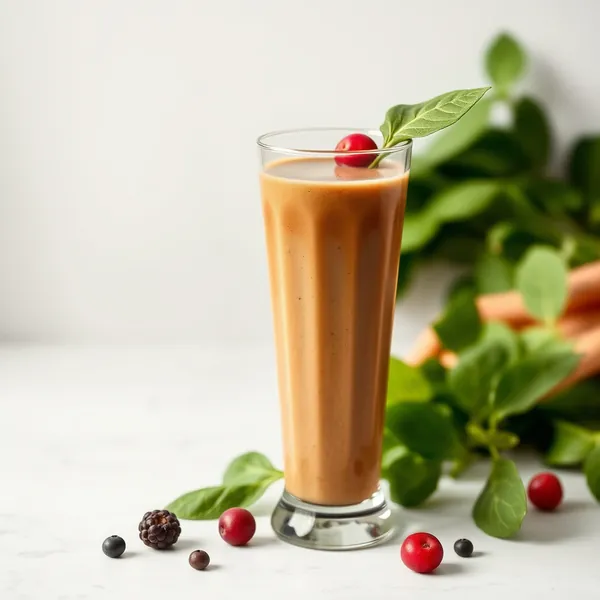 Smoothie de Café Frio com Espinafre que Aumenta a Energia