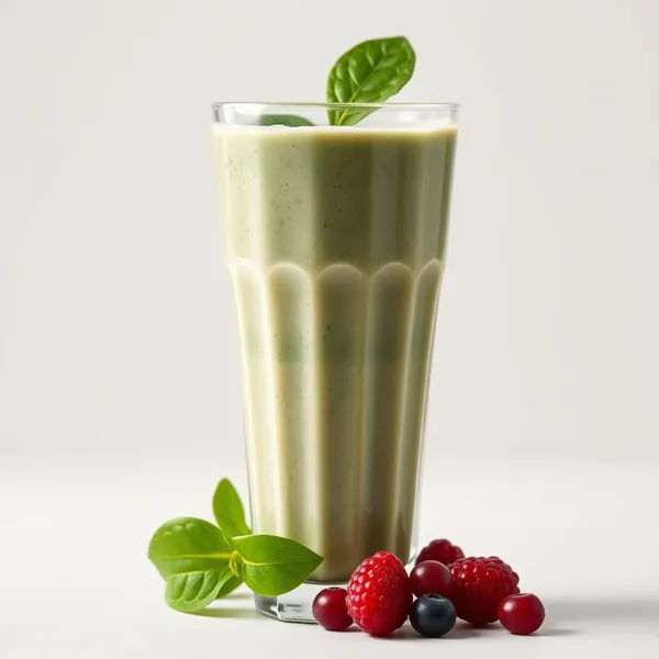 Smoothie Énergisant aux Épinards et au Yaourt Grec