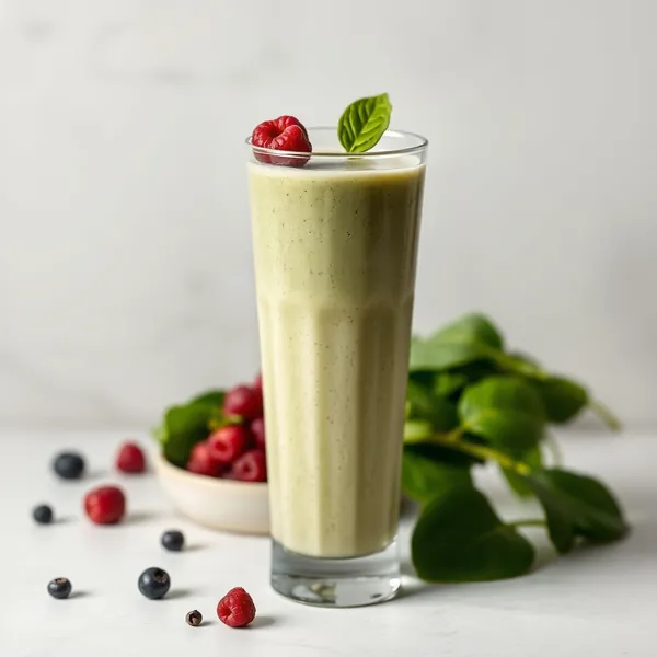 Smoothie Energizzante di Spinaci e Latte di Cannabis