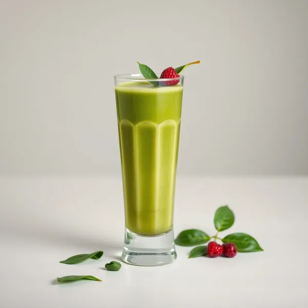 Energy Boosting Spinach Matcha Tea Smoothie
