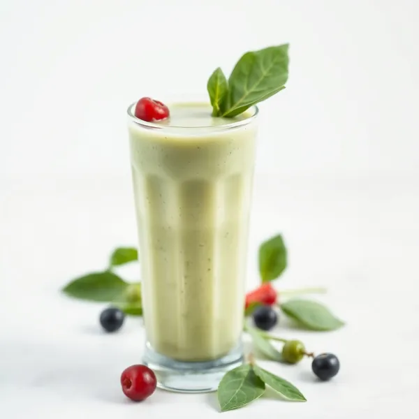 Energiefreundlicher Spinat-Erbsen-Smoothie