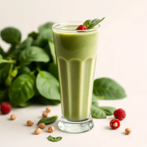 Smoothie Énergisant aux Épinards et Pistaches