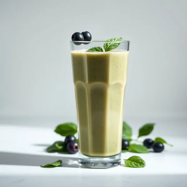 Smoothie Énergisant aux Épinards et Protéines