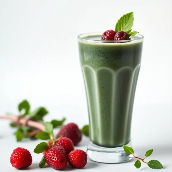 Energiefreundlicher Spirulina Griechischer Joghurt Smoothie