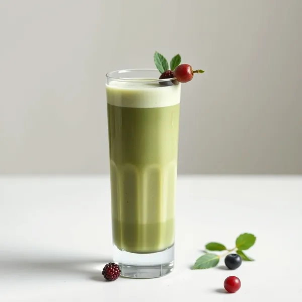 Smoothie Energizzante con Latte di Nocciola e Spirulina