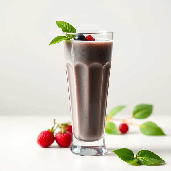 Energiefördernder Smoothie aus Kefir-Milch und Spirulina