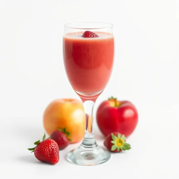 Energisierender Erdbeer-Apfel-Smoothie