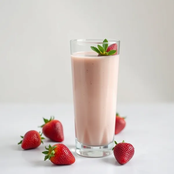 Smoothie Energizzante alla Fragola e Nocciola