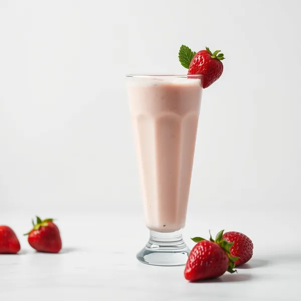 Smoothie Energizante de Kefir de Morango