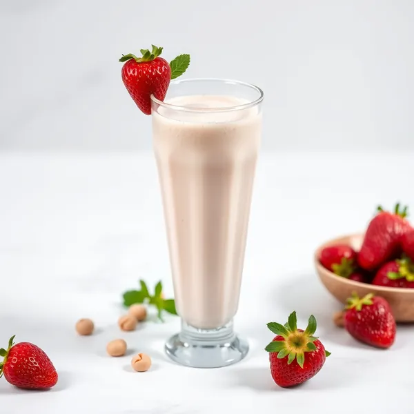 Smoothie Energizzante di Fragola e Macadamia