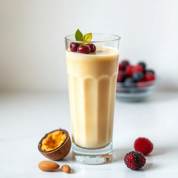 Energy-Boosting Turmeric Almond Coconut Milk Smoothie