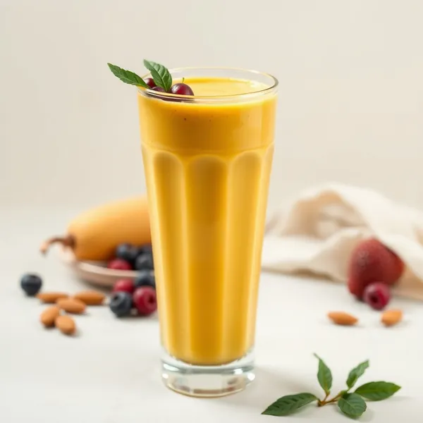 Energisierender Mandel-Kurkuma-Smoothie