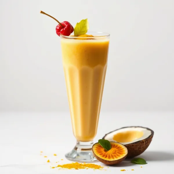 Energie-Booster Kurkuma-Kokoswasser-Smoothie