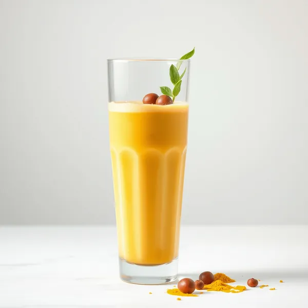 Smoothie Energizzante al Latte di Nocciola e Curcuma