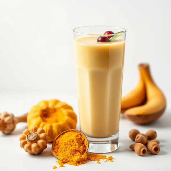 Energy-Boosting Turmeric Macadamia Milk Smoothie